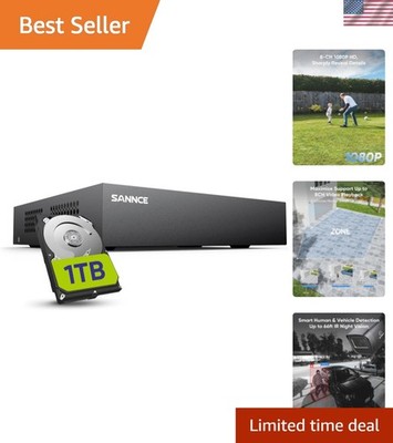 5-in-1 8CH CCTV System: 1080P DVR with 1TB Storage for Comprehensive Monitoring