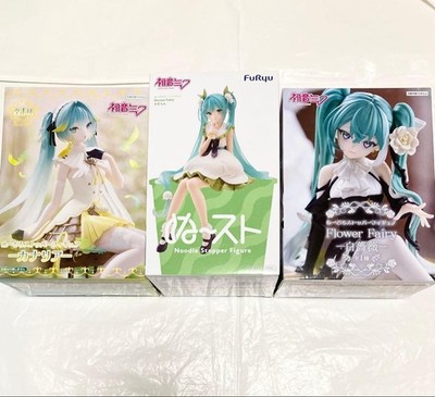 Hatsune Miku Flower Fairy Lily White Rose Canary Noodle Stopper Figure Set