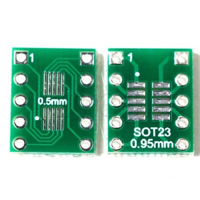 10PCS IC SOT23 SSOP10 MSOP10 UMAX to DIP 0.5/0.95mm Adapter PCB Board Converter 
