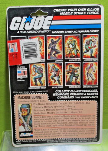 VINTAGE GI Rock N Roll 1982 RED BACK FILE CARD *READ FIRST* Original ARAH - Picture 2 of 6