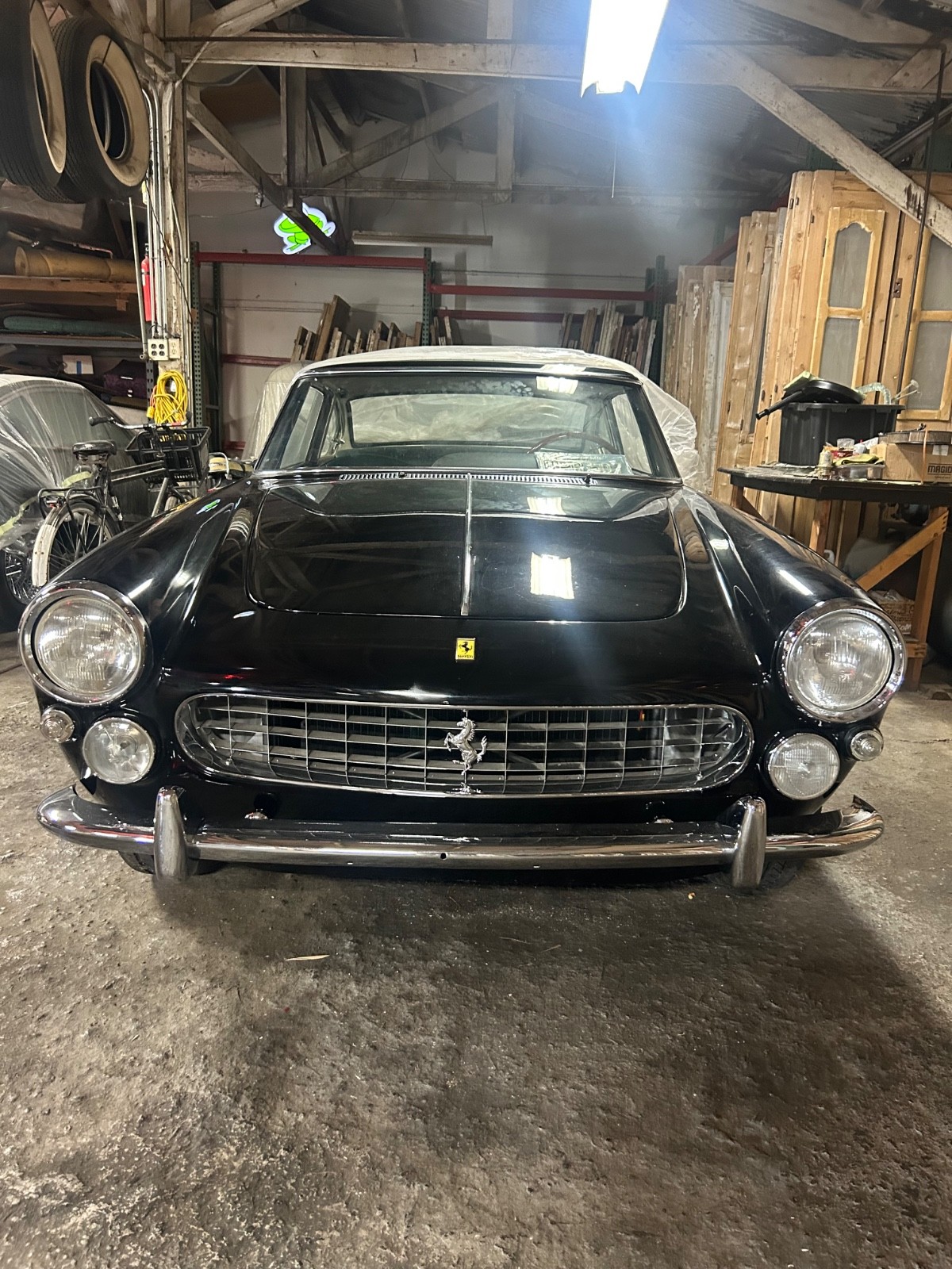 Ferrari 250 GTE hood pad insulation