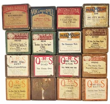 16 QRS Imperial Paramount International Piano Player Music Rolls Lot of 16