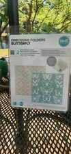 We R Memory Keepers Embossing Folders Butterfly 6x6in 2-Pack Plastic