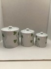 Canister Set, Marcus Notley Ireland, The Shamrock Set 3 Sizes W Lids,  NWOB — photo 4