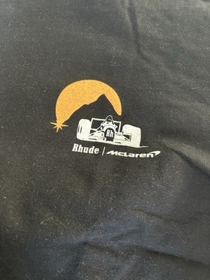 Rhude McLaren Racing Team 2021 Black T-Shirt Formula 1 F1 Tee Sz