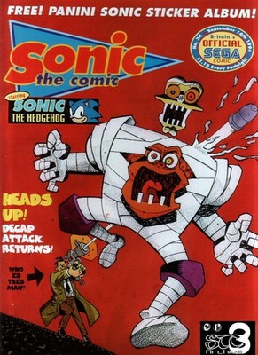 Sonic the Comic #34 FN; Fleetway Quality | Hedgehog - w/Bag+Board