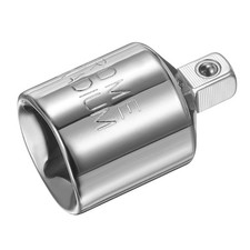 Impact Socket Adapter 1/2" Female to 1/4" Male Square Drive Reducer Silver