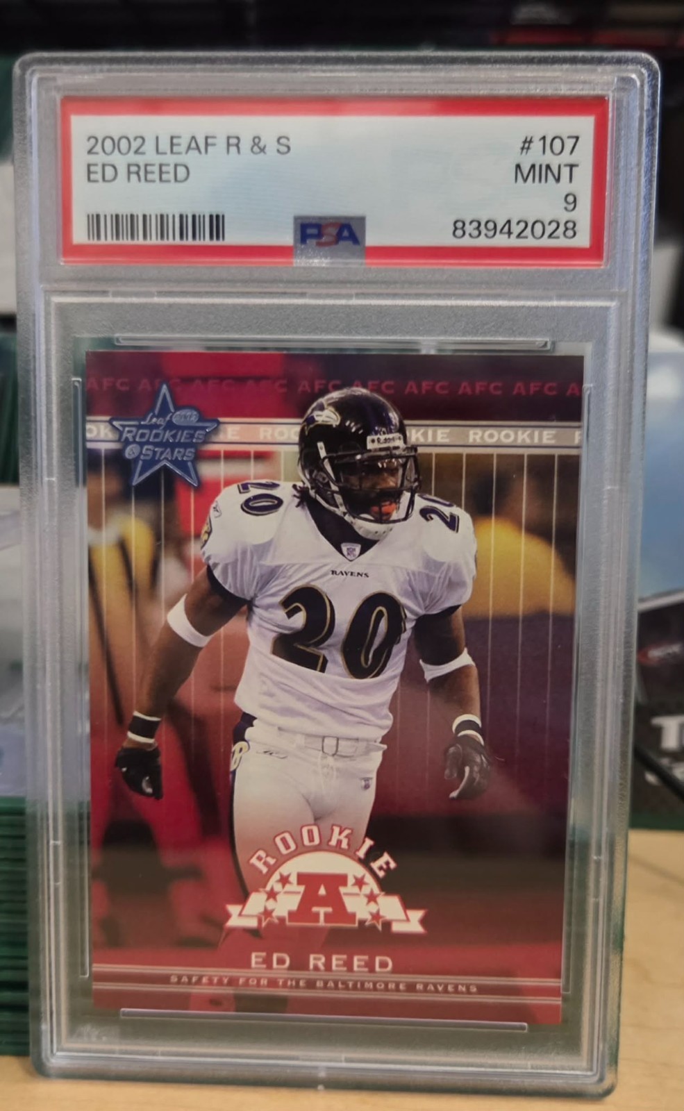 Ed Reed Leaf R & S #107 Base