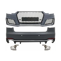 Bodykit FüR Audi A4 B9 8W 16-18 RS Look StoßStange Endrohre KüHlergrill Diffusor