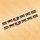 3D Fender Door Emblem For Camaro Accessories Letter Gloss Black Shield Nameplate