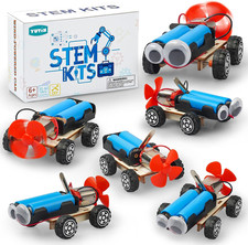 STEM Science Kits for Kids Age 8-12, 6 Set Wind-Powered Cars Science Experiments