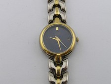 Seiko Ladies Dress Watch Blue Dial w/ Date & Band 7N82-0248 Working