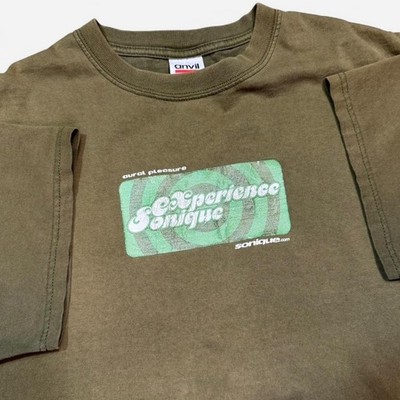 Vintage 1990s XL Experience Sonique Aural Pleasure DJ Music TShirt