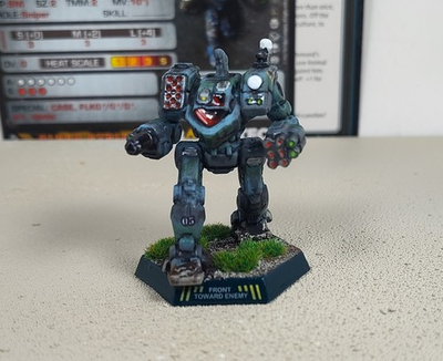 #ad Battletech Pro Painted Huntsman With Pilot And Mech Cards $45.00