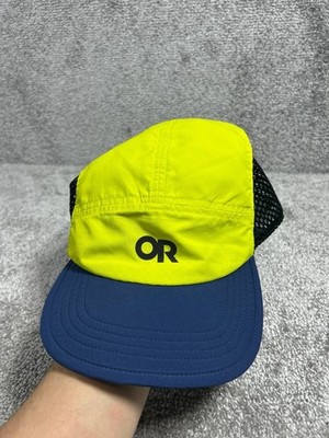 Outdoor Reserach 5 Panel Hat Cap Yellow Blue Hiking Climbing