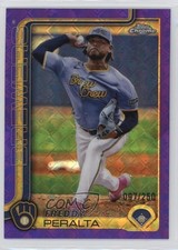 2025 Topps Chrome Logofractor Edition Purple Refractor /250 Freddy Peralta 03j5