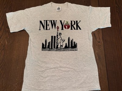 Vintage Lee New York Graphic Shirt - Made In USA XL Gray Heavyweight