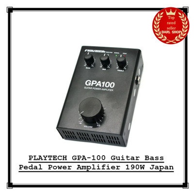 PLAYTECH GPA-100 Guitar Bass Pedal Power Amplifier 190W Japan