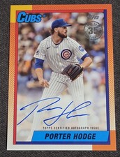 2025 Topps Update 1990 Porter Hodge ON CARD AUTO #90B2-PH Chicago Cubs