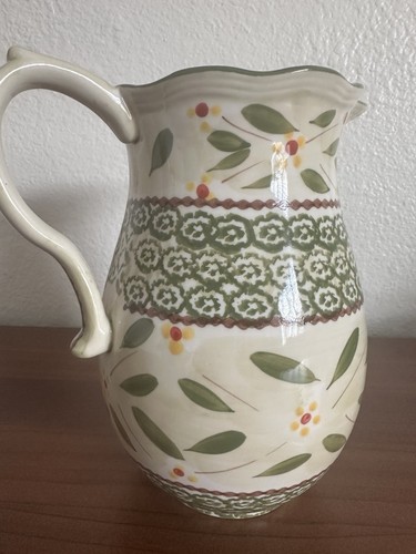 Temptations by Tara Green Old World Pattern 1.5 Quart Pitcher - Picture 3 of 10