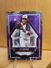CJ Abrams #49 2025 Topps Tier One Base Tier 2 Purple Foil /75 Nationals