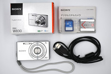 Sony Cyber-shot DSC-W830 Silver 20.1MP CCD 8x Zoom Japanese Box 16GB SD In Hand