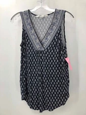 Pre-Owned Max Studio Blue Size Medium Printed Tank Top