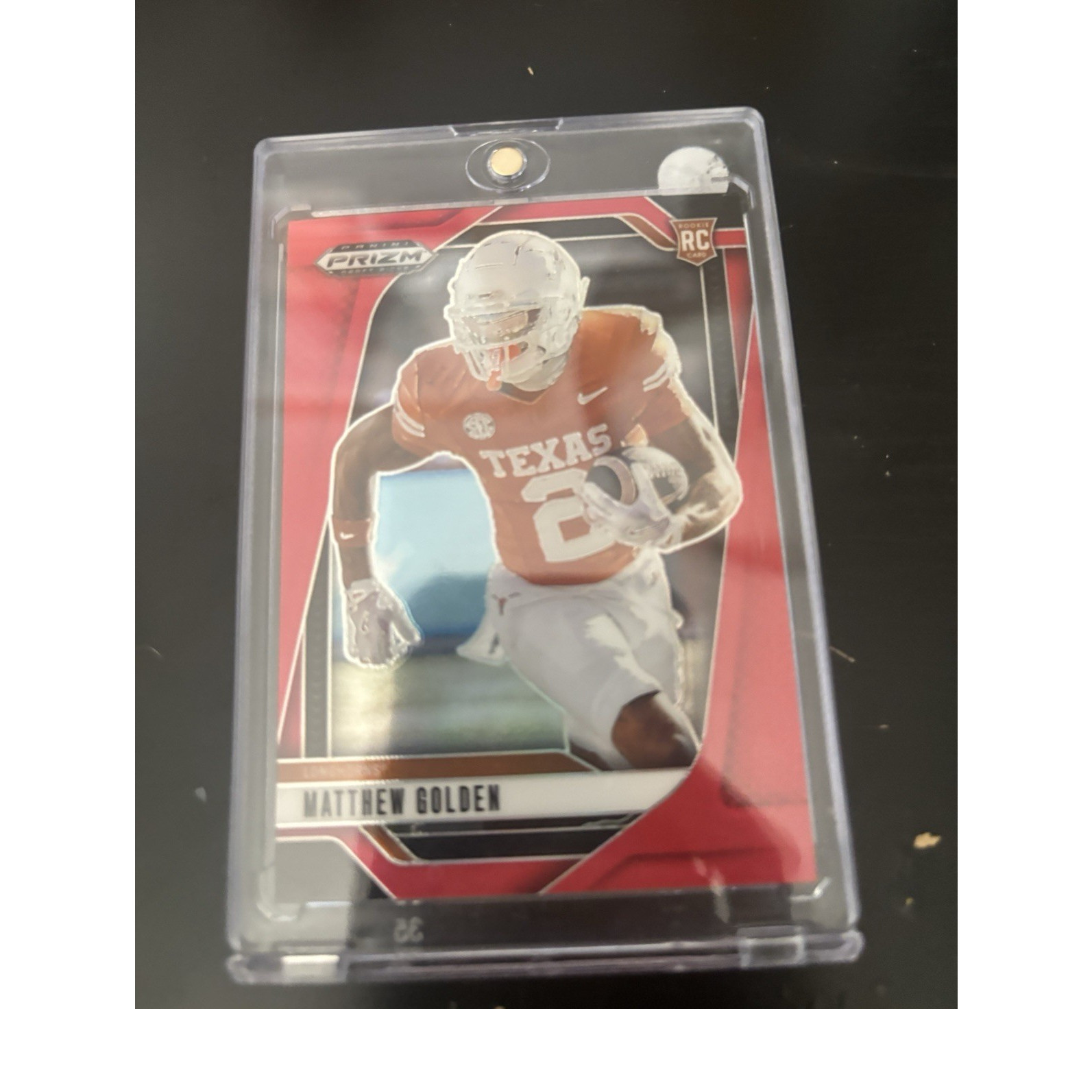 2025 Panini Prizm Draft Picks Matthew Golden Red Prizm RC #130 | Texas /399