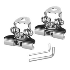 2PCS Car LED Light Bar Mounting Bracket, Vehicle Pillar Hood Work Lamp Silver