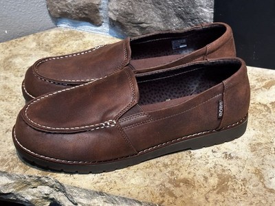 Skechers BOBS Women s Chill Lug Loafer Memory Foam Vegan Brown Size 10