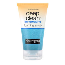 Deep Clean Invigorating Foaming Daily Exfoliating Facial Scrub with Glycerin, Ge