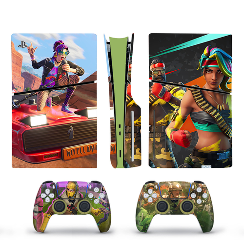 Fortni PS5 Slim Disk Skin Sticker Decal Aufkleber Wrap Vinyl Playstation 5 Slim - Bild 13 von 19