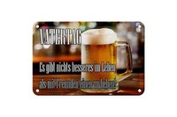 Blechschild Spruch 12X18 Cm Vatertag Nichts Besseres Bier Deko Schild