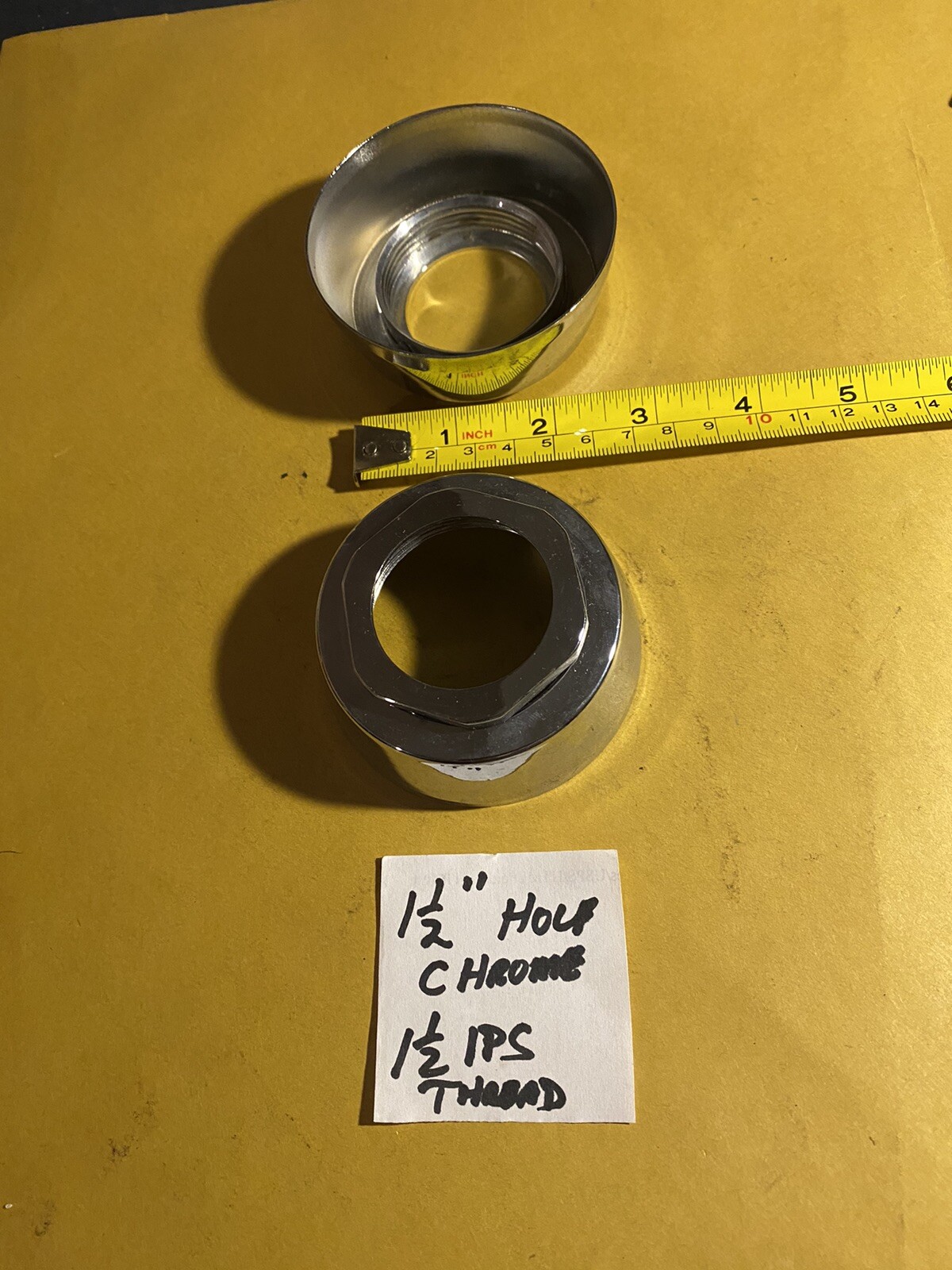 1 Pc 1-1/2” Opening With 1-1/2” Fips Thread METAL ESCUTCHEON COVER ...