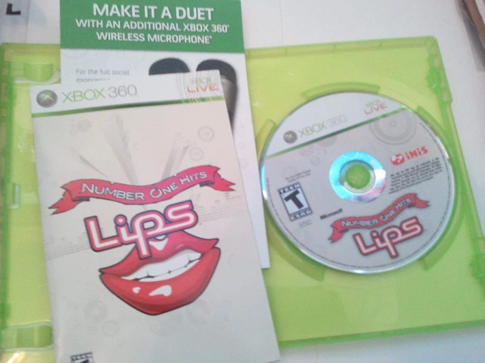 Xbox 360 Lips Number One Hits (Case, disc, instructions) x - Image 2 of 3