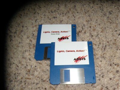 Lights, Camera, Action! and Lights, Camera, Action! Data Disk Commodore Amiga