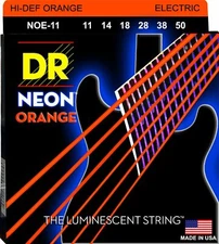 DR NOE-11 Neon Orange Electric Guitar Strings gauges 11-50