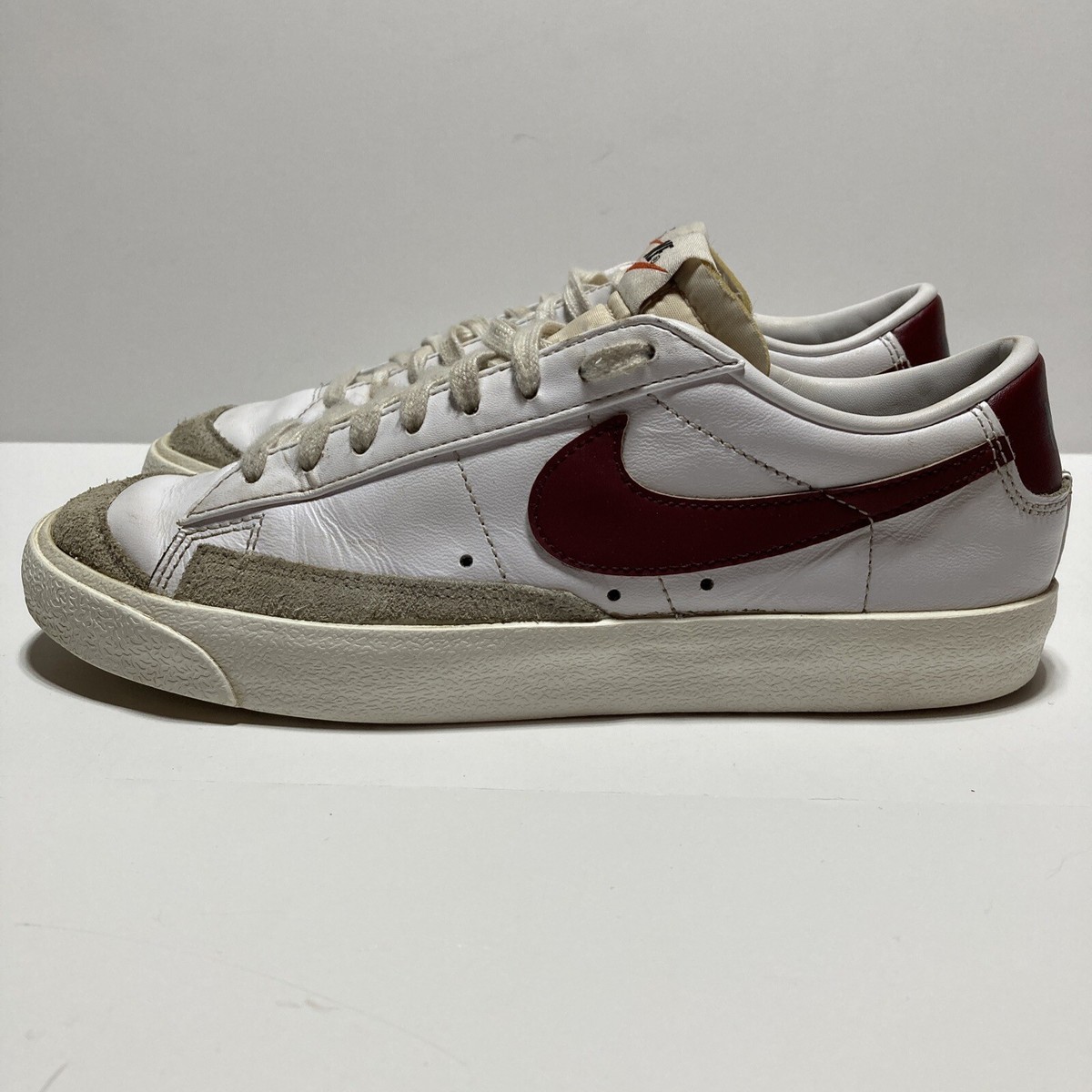 スニーカー Nike Blazer Low 77 Vintage M White Saillight Crimson DA63641 Nike Blazer Low 77 Vintage White Red Sneaker Shoes Men 7.5