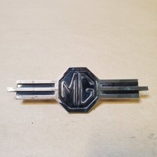 Original Mg Mga Mgb Fray Ltd Chrome Ribbed Badge Emblem Blanking Plate 130254