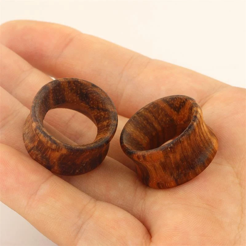 Wooden Ear Plugs Gauges Earrings Punk Flesh Tunnel Expander