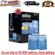 Braun Clean Renew System Cartridges Refills CCR3 Series 3 5 7 9 Shaver, 3 Pack