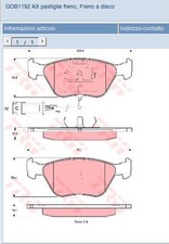 Plaquette de frein Ford SIERRA