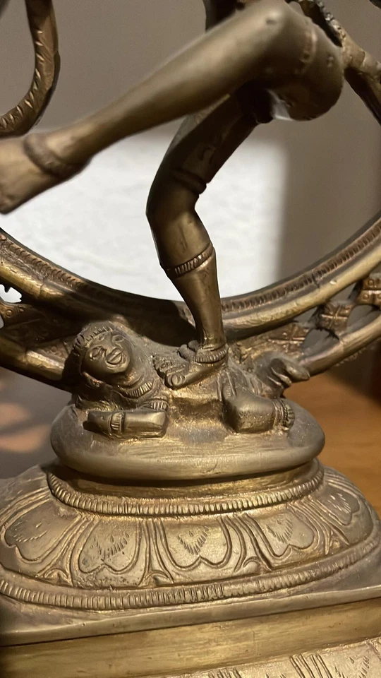 Antique bronze dancing Shiva Nataraja statue. - Image 3 of 4