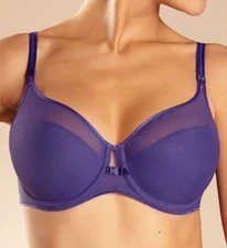 NWOT blueish purple Chantelle 'Aeria' Underwire Spacer Bra  30D 1296