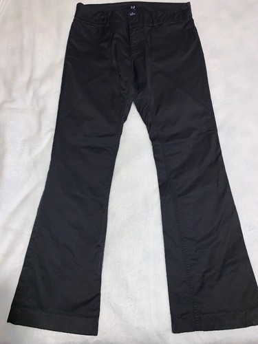 GAP 6 Faux Leather Stretch Black 