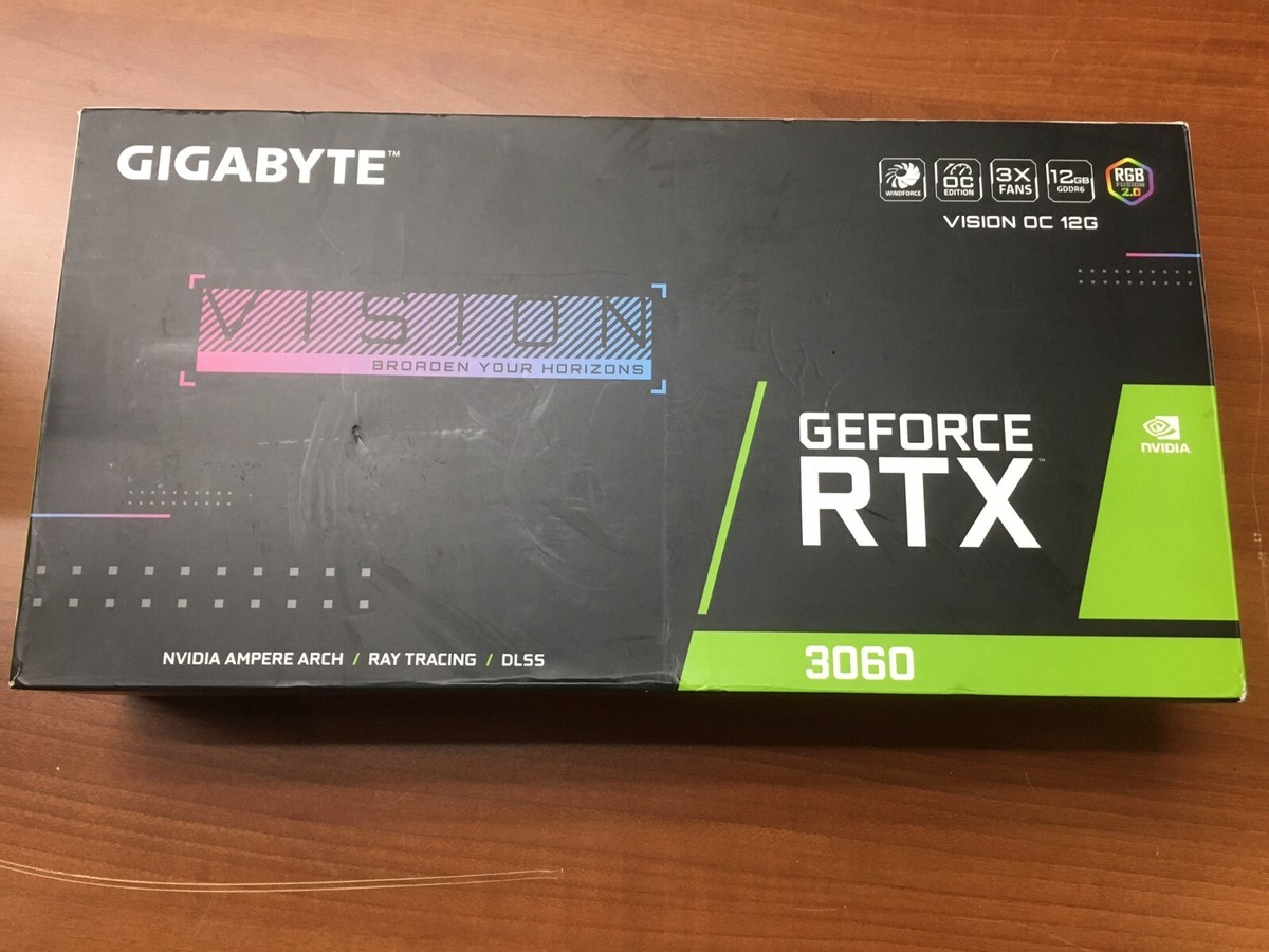 GIGABYTE NVIDIA GeForce RTX 3060 12GB GDDR6 Vision OC (rev