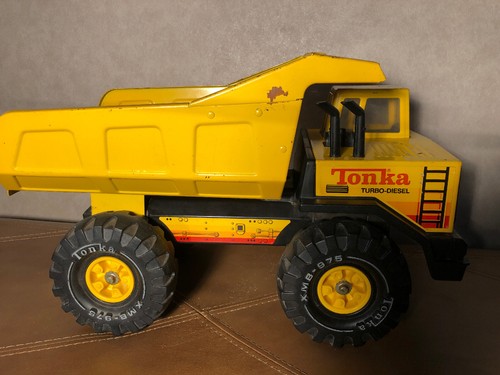 Vintage Yellow Metal Tonka Turbo Diesel Dump Truck XMB-975 - Picture 5 of 8