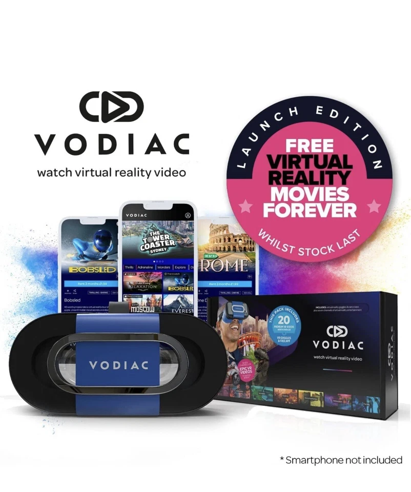 Vodiac VR - Virtual Reality Goggles, Carry Case, Free VR Videos & More via The V - Image 3 of 4