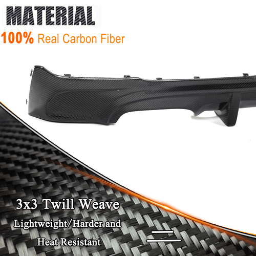 For BMW F22 M-SPORT M235i M240i 14-19 Real Carbon Fiber Rear Bumper Diffuser Lip - Picture 14 of 17