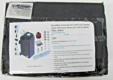 Novelbee Universal Oil Catch Can Square Style Aluminum Reservoir With Breather